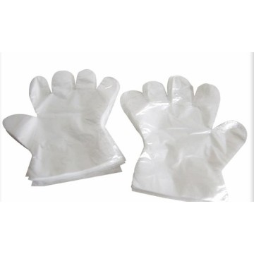 Medical polyethylene examination film gloves
