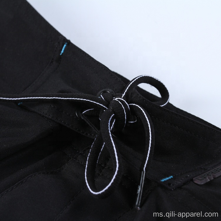 Seluar pendek Peregangan Drawstring 4way untuk lelaki