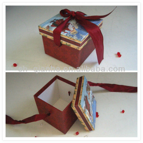 lace box packaging/ ribbon box