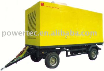 Portable trailer diesel genset