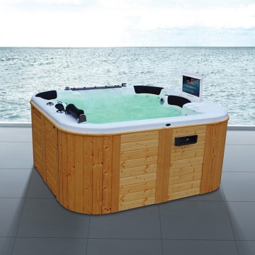 Wholesale Outdoor Wooden Hydrotherapy Massage Spa Hot Tubs
