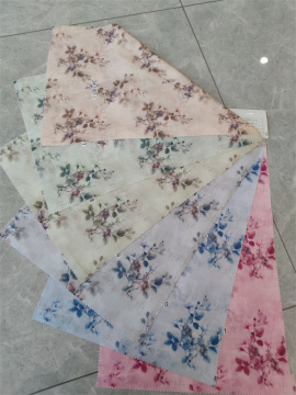 4 Way Stretch Spandex Polyester Chenille Printed Fabric