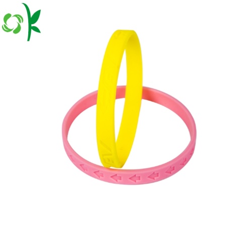 Bracelete Eco-amigável do silicone da forma para o presente