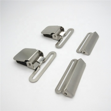Factory Supply 50mm Metal Suspender Clip and Adjuster for Men