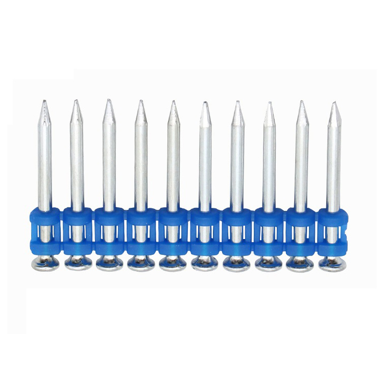 Синий фиксированный наконечник зажима газовый гвоздь Blue fixed clip tip gas nail
