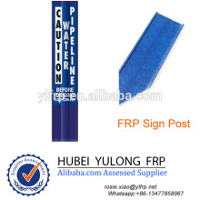 Fiberglass marker plate frp sign plate grp guide post for sale