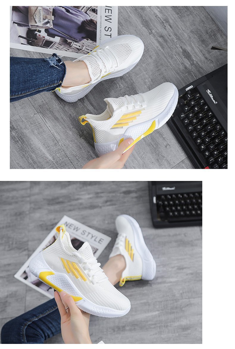 Amazon Hot Sell Women Shoes Fashion Trend Casual Shoes 2021 Summer New Style Flying Woven Breathable Fashion Sports Shoes