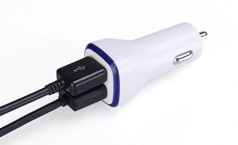 New Hot Style 2.4A Dual USB Car Charger with Intelligent Identification