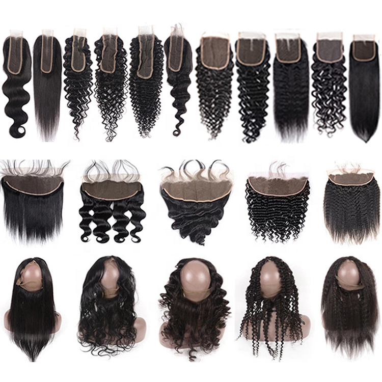 4*4 lace closure 100% human hair free part silky Virgin Cuticle Aligned Brazilian natural color Human Hair wholesale price