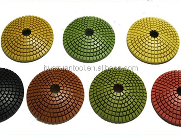 Premium Grade 4" Diamond Convex Polishing Pads For Concave Sinks or Ogee Edges