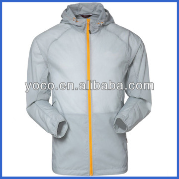 Branded nylon lightweight dry fit windbreaker jackets for men