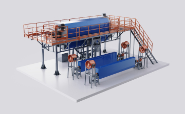 XRYT-Oven swing rotomolding machine