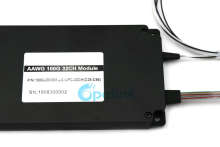 32CH 100GHz Guassian AAWG Flat-top Athermal AWG DWDM Module Standard Metal Box