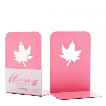 Metal-hollow maple leaf book stand bookshelf