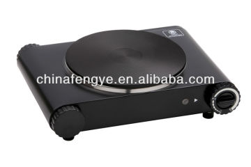 Single electric hotplate cooking