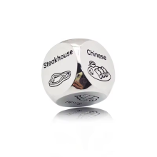 Personlig D6 Metal Food Sexig DICE ZINC ALLOY