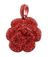 Red Black Flower Jewelry Usb Flash Drive Pendant Custom