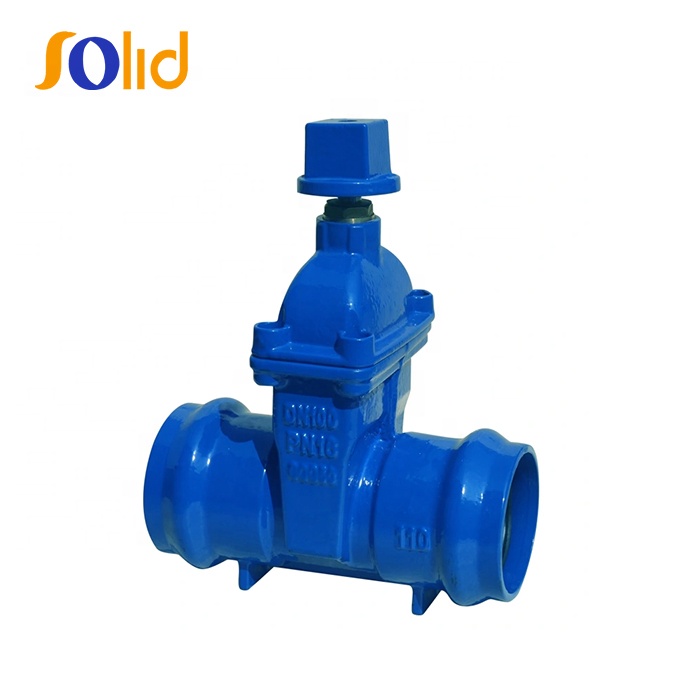 Ductile Iron Fusion Bonded Epoxy NRS Socket End Resilient Seated Gate Valves For PVC Pipes