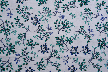 High Quality Small Leaves Pattern Printed Fabrics