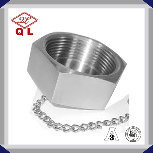 Sanitary Stainless Steel Blank Nut with Chain