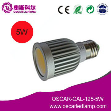 led spot light COB 5W cool white with CE & RoHS