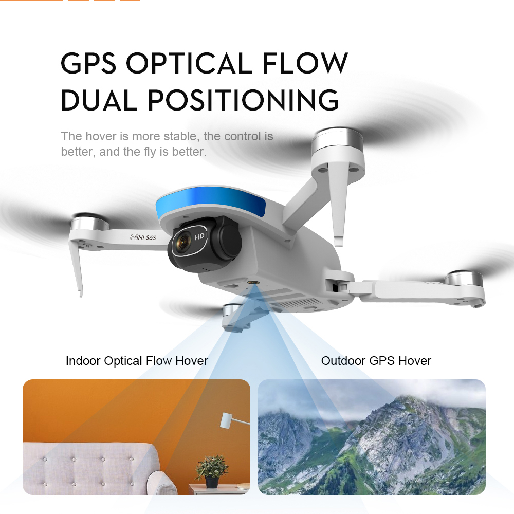 2022 New Drone S6S MINI GPS 5G WIFI FPV With 4K HD Camera 25mins Brushless Foldable RC Drone Quadcopter RTF drone