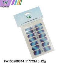 3D Blue Glitter New Nail Sticker