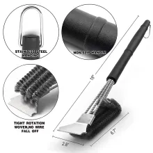 BBQ Cleaning Brush Grill Grate Cleaner for Gas Infrared Charcoal Porcelain Grills