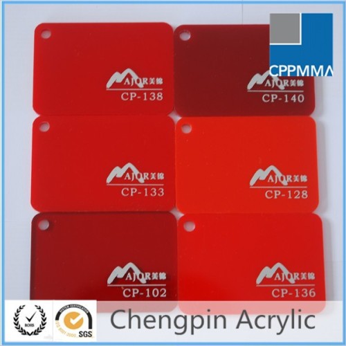 advertising sign color red acrylic sheet