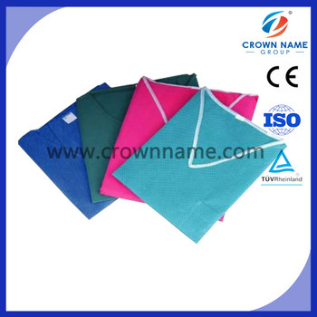 nurse gown and pants nonwoven surgical visit scrub suit