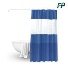Blue PEVA shower curtain waterproof bathroom curtain