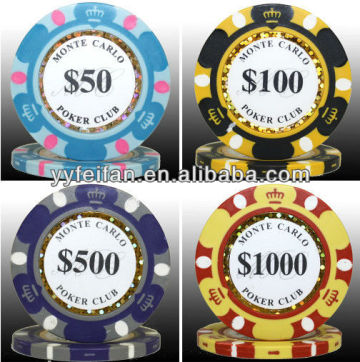 crown custom plastic poker chips