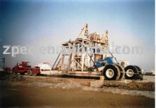 Drill rig integrated moving system
