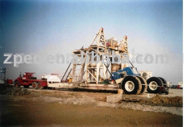 Drill rig integrated moving system