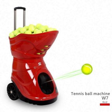 New tennis ball throwing machine with remote control