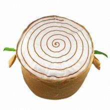 Inflatable Stool with 100% Polyester Plush Cover