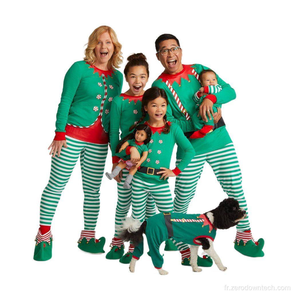 Joyeux Noël Impression Famille Ours Polaire Pyjama De Noël