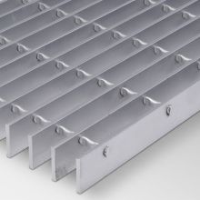 Galvanized steel grating for walkway platform