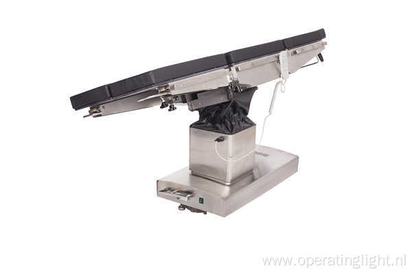 Electric operating table with 5 sections