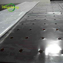 Punched clear greenhouse film with uv stable