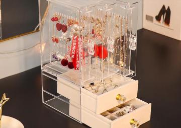 Transparent Jewelry Adorn Article Dustproof Hang Frame