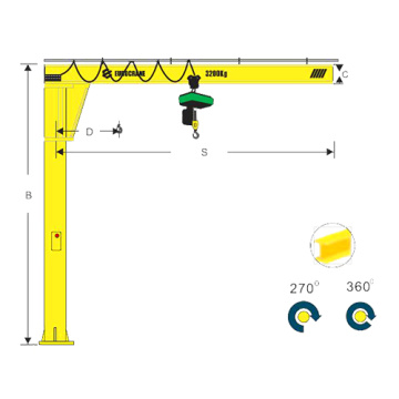 Cần cẩu 1 tấn Jib để bán