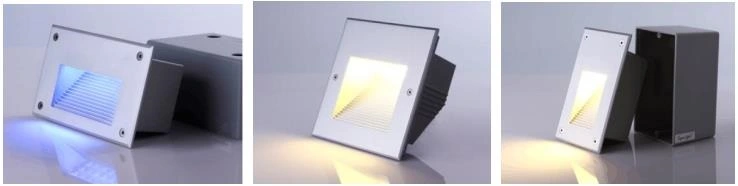 3W IP65 Square LED Recessed Wall Step Light with Ce RoHS