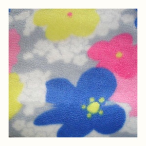 PORTABLE Polyester Printed Recycled Polar Fleece Blanket