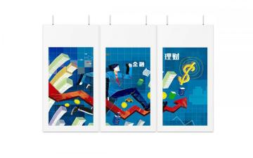 55'' High Brightness Window double side lcd player