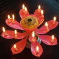 Camadas duplas 14 pequenas velas música Rotating vela