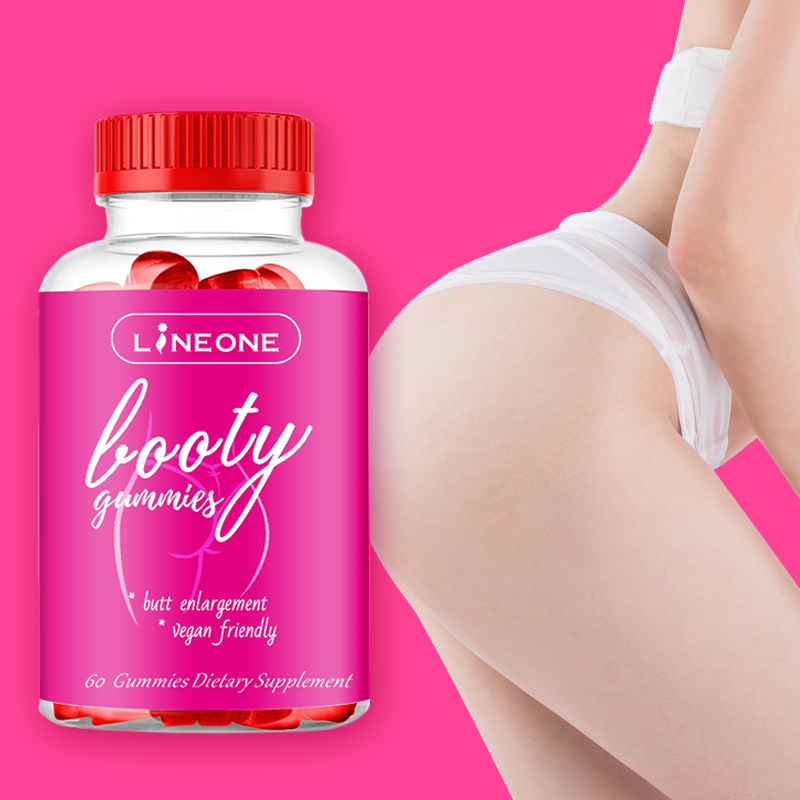 OEM/ODM Natural Fruity Flavor Bigger Butt Lift Growth Butt Booty Enhance Gummies for Women