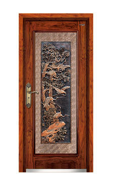 Single Panel Wood Armored Door