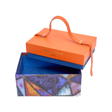 Cow Leather Packaging Box With Lid