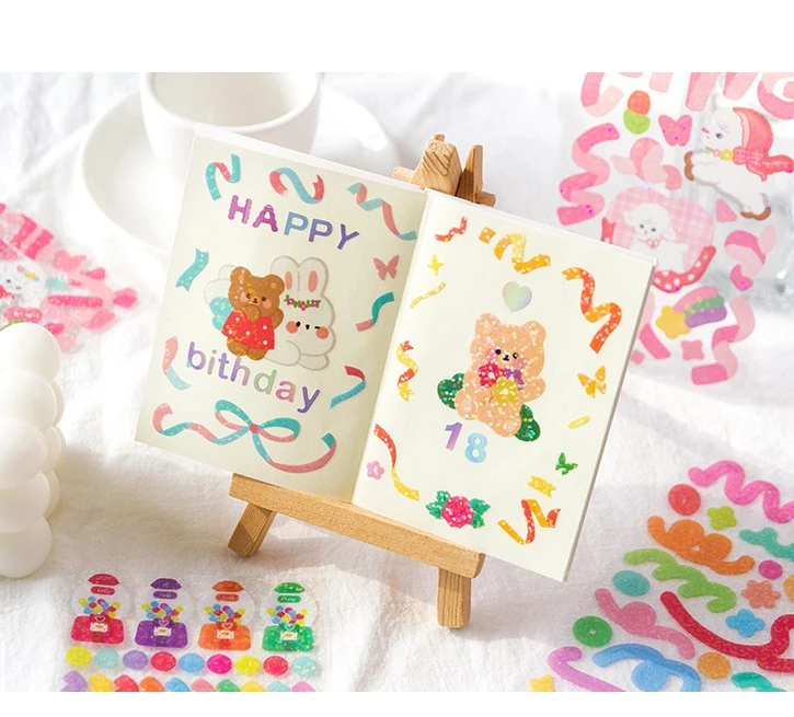 Shiny DIY Decorating Colorful Stickers